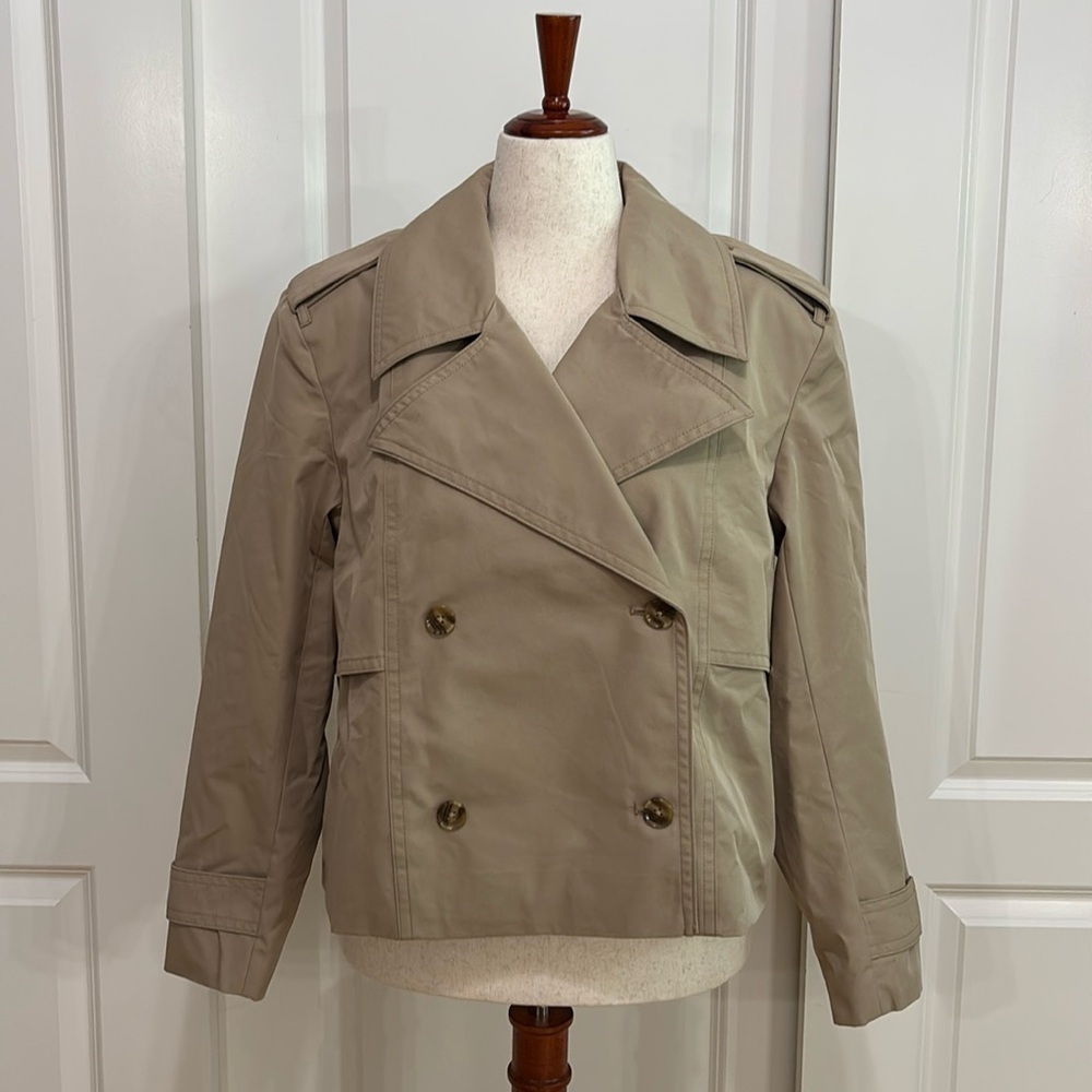 Banana Republic Water resistant Rain Jacket Beige Tan